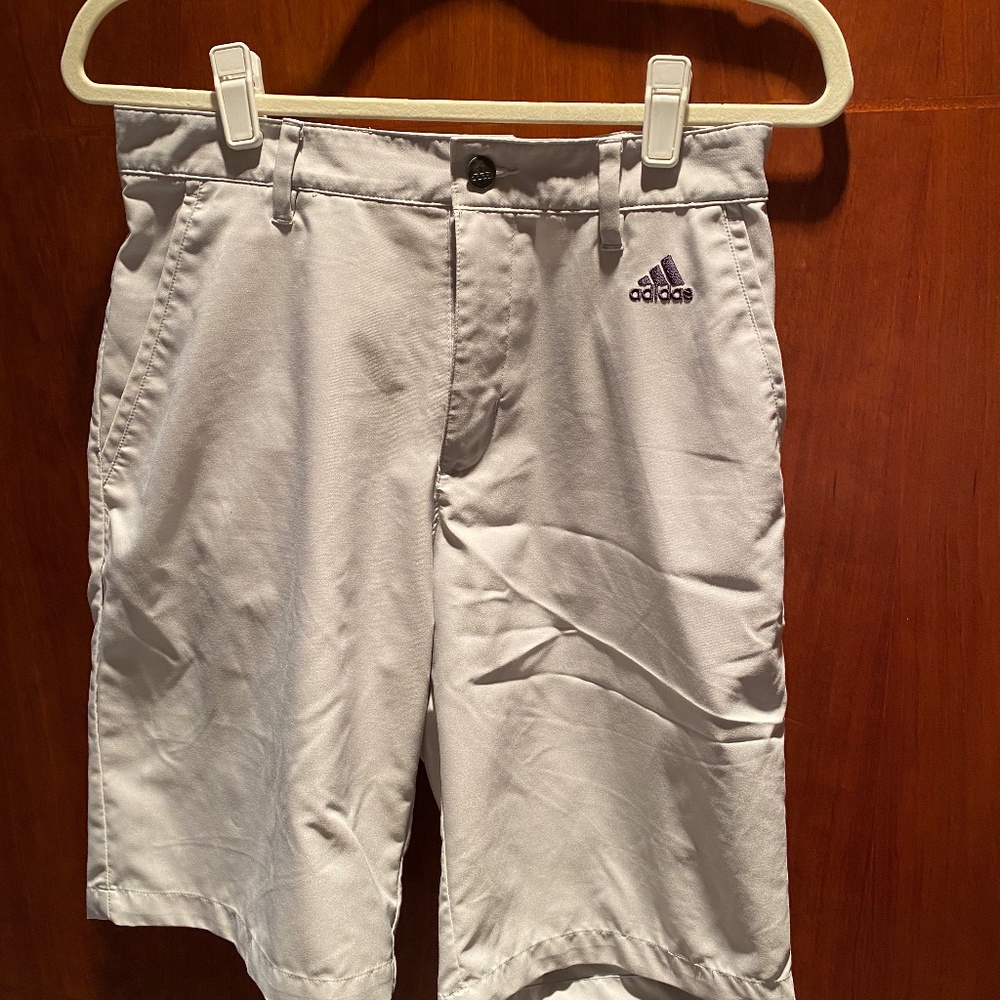 Men's Light Gray Adidas Golf Shorts Size 30 Waist